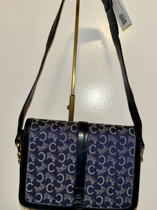 Celine C-Macadam Sulky Horse Carriage Shoulder Bag. Vintage!!!! COA included main image 6